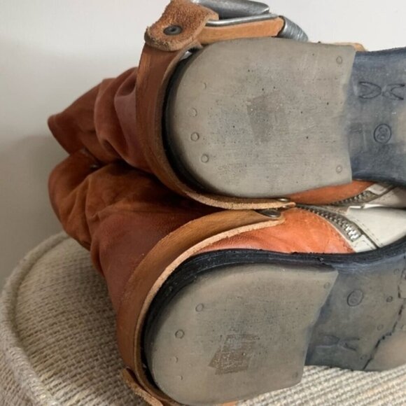 A.S.98 Airstep Flat Patchwork Leather Boots Festival 39 - Picture 8 of 8